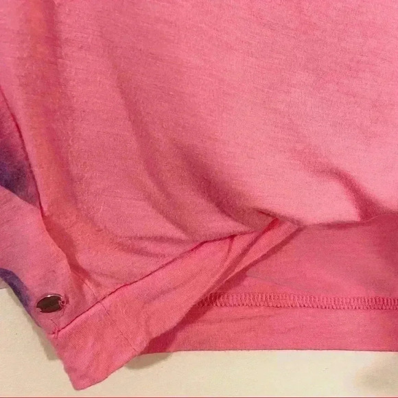 Guess Coral Layered Racerback Athleisure Blouse - Picture 9 of 10